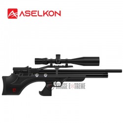 Carabine-ASELKON-PCP-Mx7-Régulateur-Jet-Black-cal. 5.5 19j