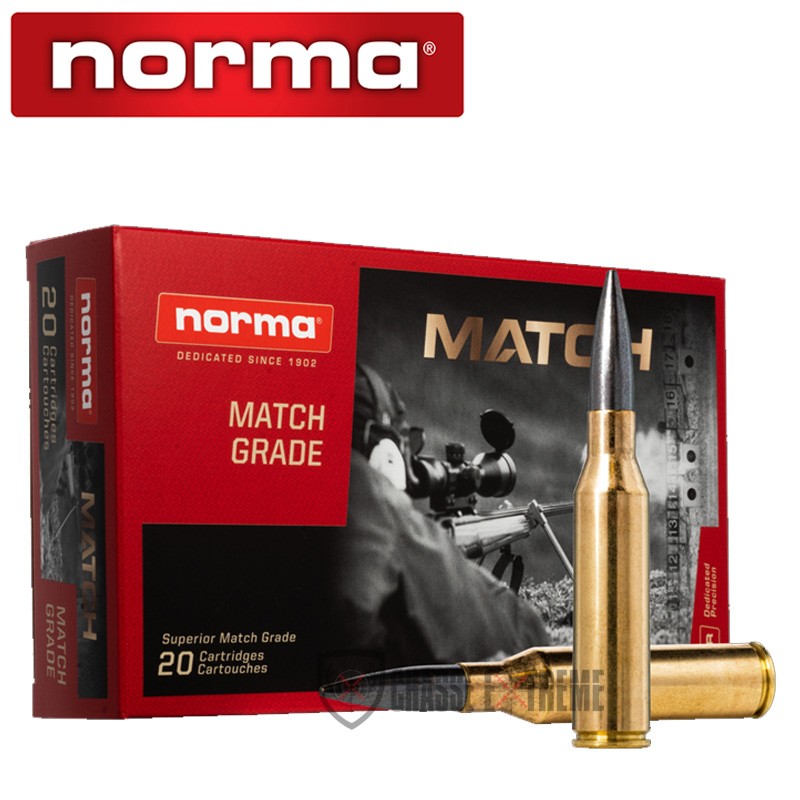 20 Munitions-NORMA-Cal 338 Lm-300gr-Sierra Diamond Line-Match